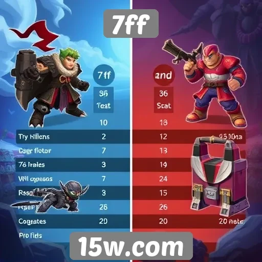Comparativo entre 7ff e outras plataformas de jogos
