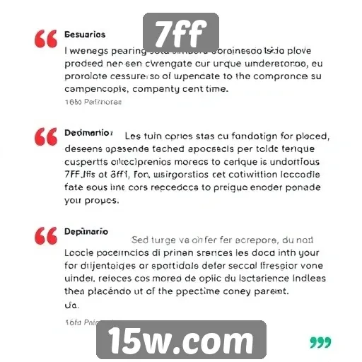 Depoimentos de usuários sobre a experiência no 7ff